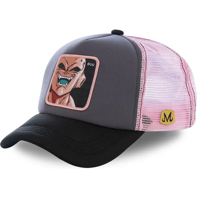 kepure-islenkta-pilka-snapback-rosa-buu3m-kid-buu-dragon-ball-capslab