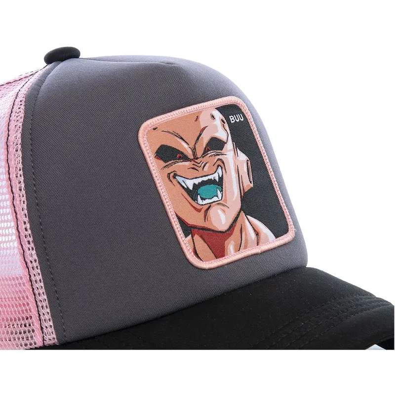 kepure-islenkta-pilka-snapback-rosa-buu3m-kid-buu-dragon-ball-capslab