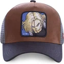 kepure-islenkta-ruda-snapback-androide-c18a-c-18-dragon-ball-capslab