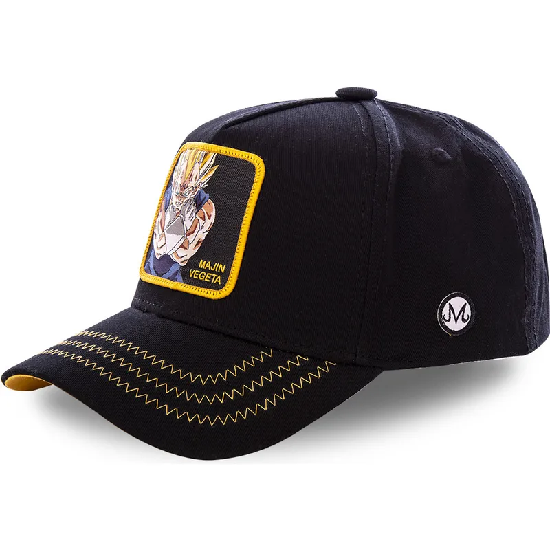 kepure-islenkta-juoda-snapback-majin-mv3-vegeta-dragon-ball-capslab