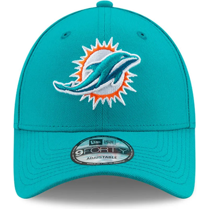 kepure-islenkta-melyna-reguliuojama-juostele-9forty-the-league-miami-dolphins-nfl-new-era