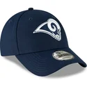 kepure-islenkta-melyna-reguliuojamas-9forty-the-league-los-angeles-rams-nfl-new-era