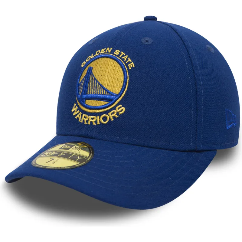 kepure-plokscia-melyna-priglundanti-59fifty-low-profile-classic-golden-state-warriors-nba-new-era