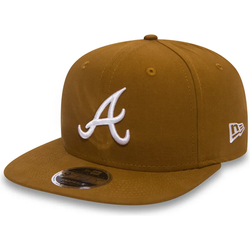 brazowa-czapka-z-daszkiem-typu-snapback-9fifty-essential-lightweight-atlanta-braves-mlb-marki-new-era