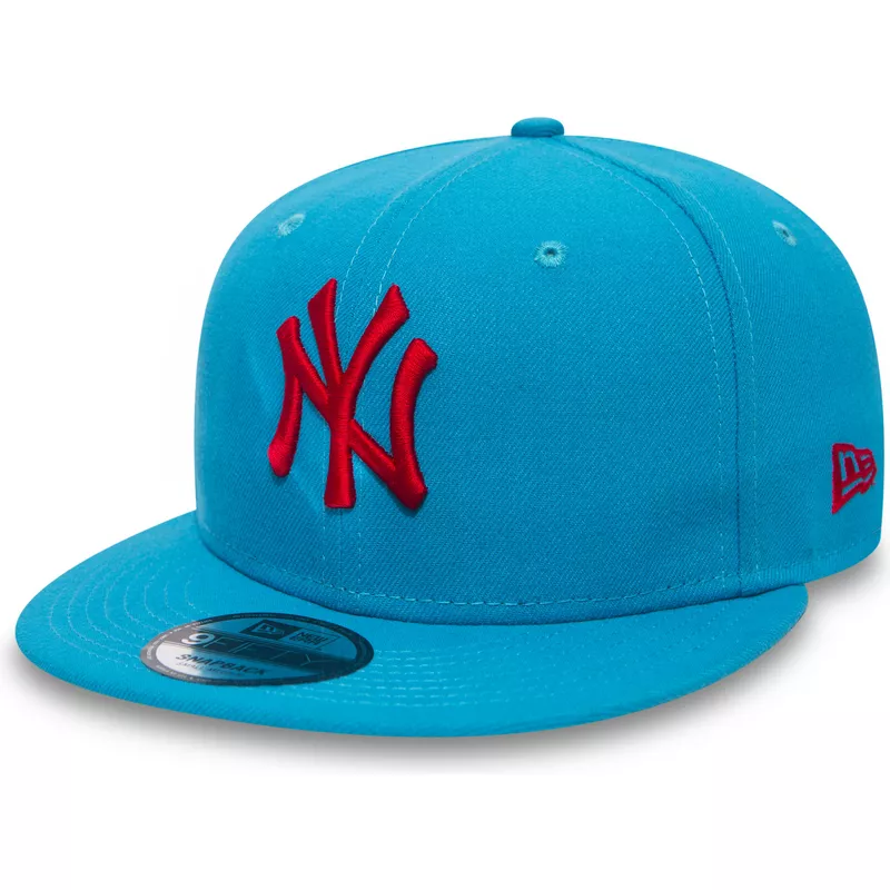plaska-czapka-niebieska-snapback-z-logo-czerwona-9fifty-essential-league-new-york-yankees-mlb-new-era