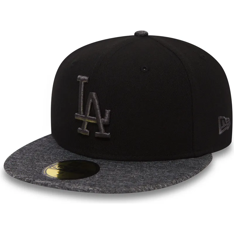 kepure-plokscia-juoda-priglundanti-59fifty-grey-collection-los-angeles-dodgers-mlb-new-era