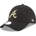 kepure-islenkta-juoda-reguliuojamas-9forty-sport-atlanta-braves-mlb-new-era