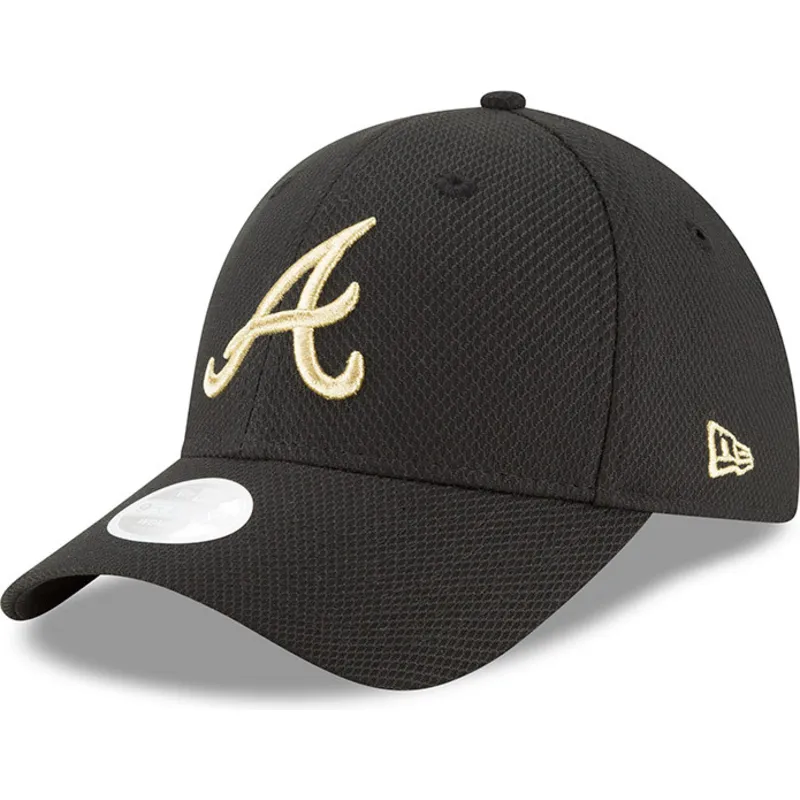 kepure-islenkta-juoda-reguliuojamas-9forty-sport-atlanta-braves-mlb-new-era