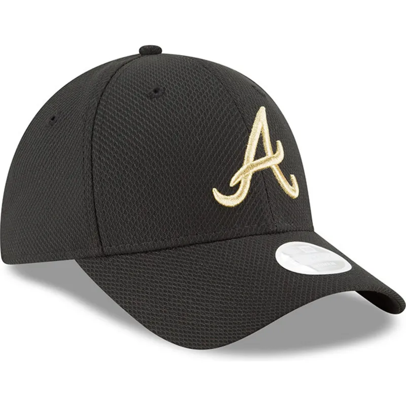 kepure-islenkta-juoda-reguliuojamas-9forty-sport-atlanta-braves-mlb-new-era