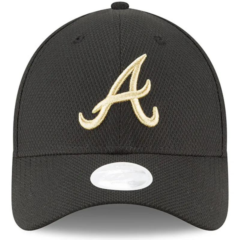 kepure-islenkta-juoda-reguliuojamas-9forty-sport-atlanta-braves-mlb-new-era