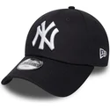 czarna-zakrzywiona-regulowana-czapka-z-rzepem-dla-dzieci-9forty-essential-new-york-yankees-mlb-od-new-era