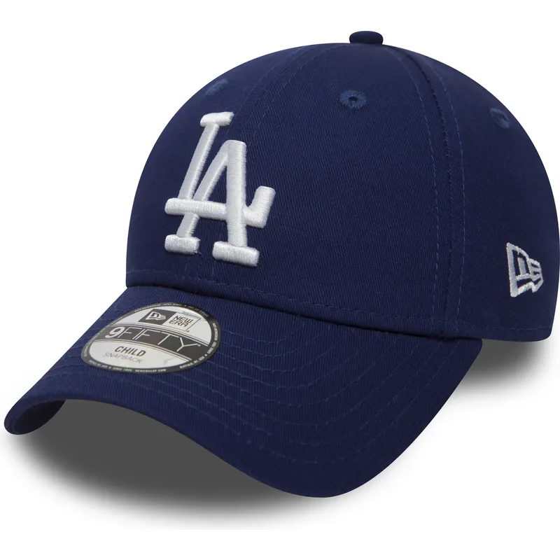 kepure-islenkta-melyna-reguliuojamas-vaikams-9forty-essential-los-angeles-dodgers-mlb-new-era
