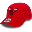 kepure-islenkta-raudona-reguliuojamas-vaikams-9forty-essential-chicago-bulls-nba-new-era