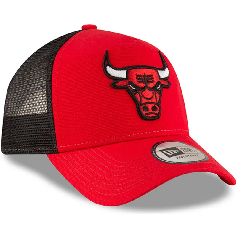 kepure-islenkta-raudona-snapback-9forty-team-chicago-bulls-nba-new-era