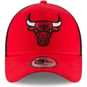 kepure-islenkta-raudona-snapback-9forty-team-chicago-bulls-nba-new-era