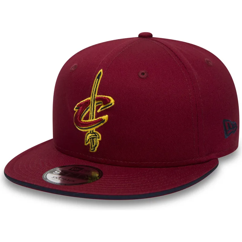 kepure-plokscia-raudona-snapback-9fifty-team-cleveland-cavaliers-nba-new-era