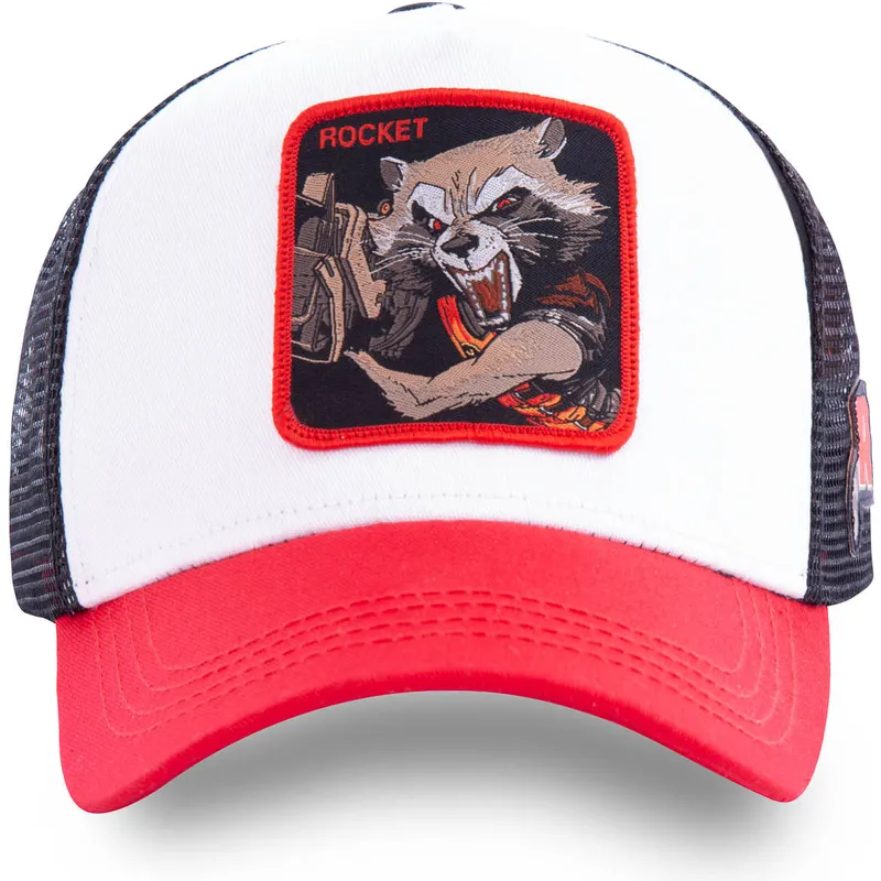 kepure-islenkta-balta-snapback-roc2-rocket-raccoon-marvel-comics-capslab