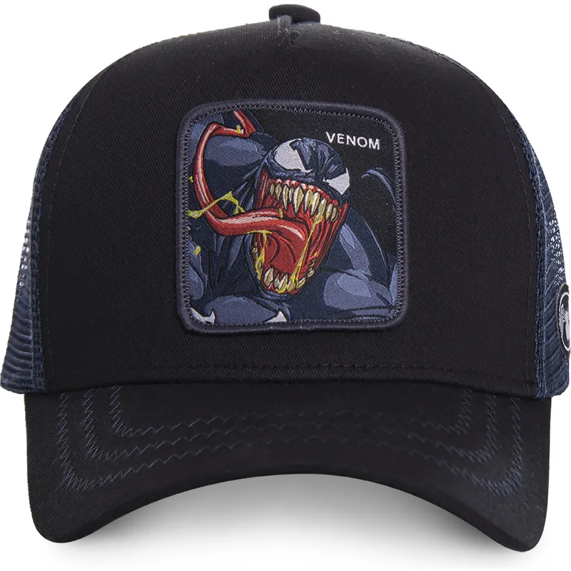 kepure-islenkta-juoda-snapback-ven1-venom-marvel-comics-capslab kepure-islenkta-juoda-snapback-ven1-venom-marvel-comics-capslab