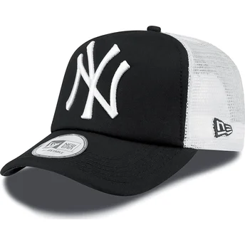 kepure-islenkta-juoda-snapback-clean-a-frame-new-york-yankees-mlb-new-era