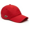 kepure-islenkta-raudona-reguliuojamas-basic-dry-fit-lacoste