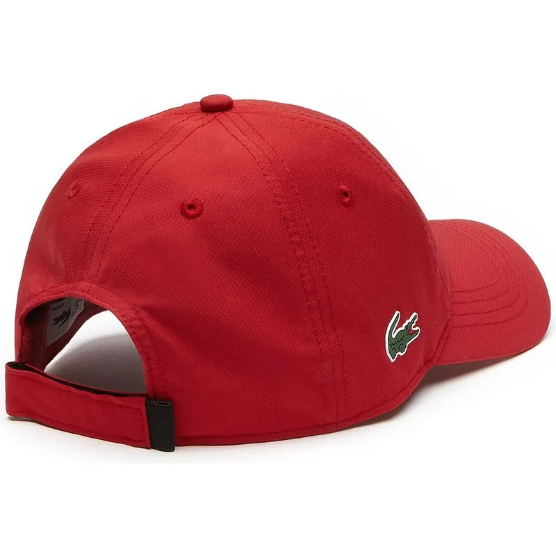 kepure-islenkta-raudona-reguliuojamas-basic-dry-fit-lacoste