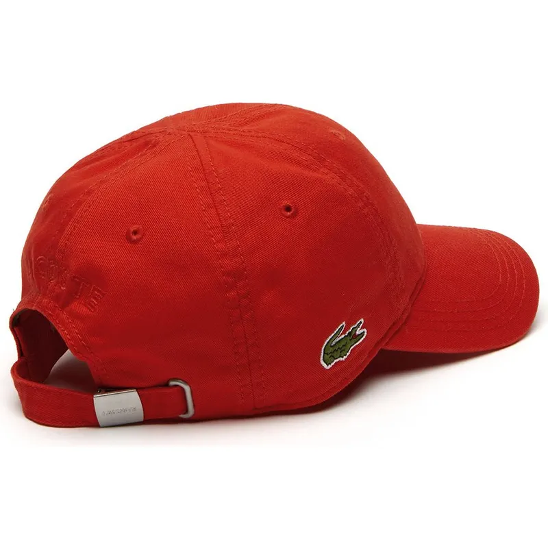 kepure-islenkta-raudona-reguliuojamas-basic-side-crocodile-lacoste