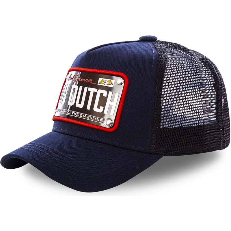 kepure-islenkta-tamsiai-melyna-reguliuojamas-placa-california-cal2-von-dutch