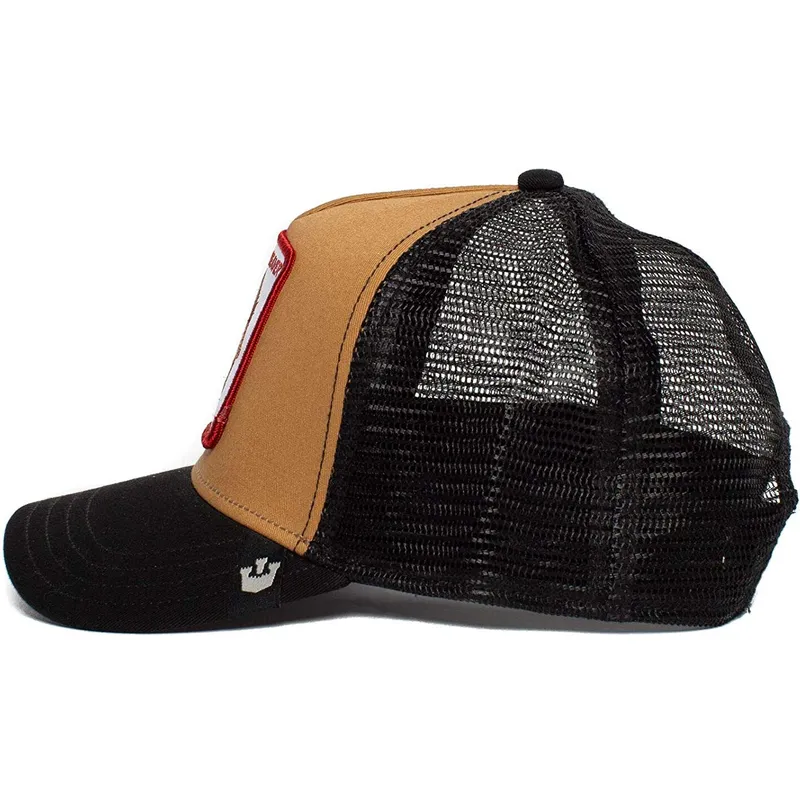 kepure-islenkta-ruda-snapback-two-beavers-the-farm-goorin-bros