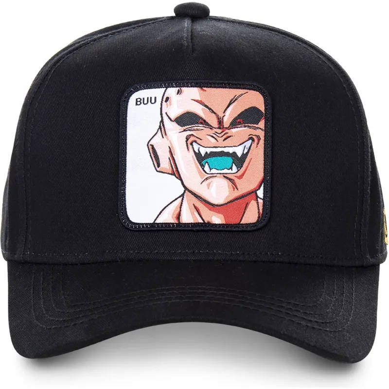 kepure-islenkta-juoda-snapback-buub-kid-buu-dragon-ball-capslab