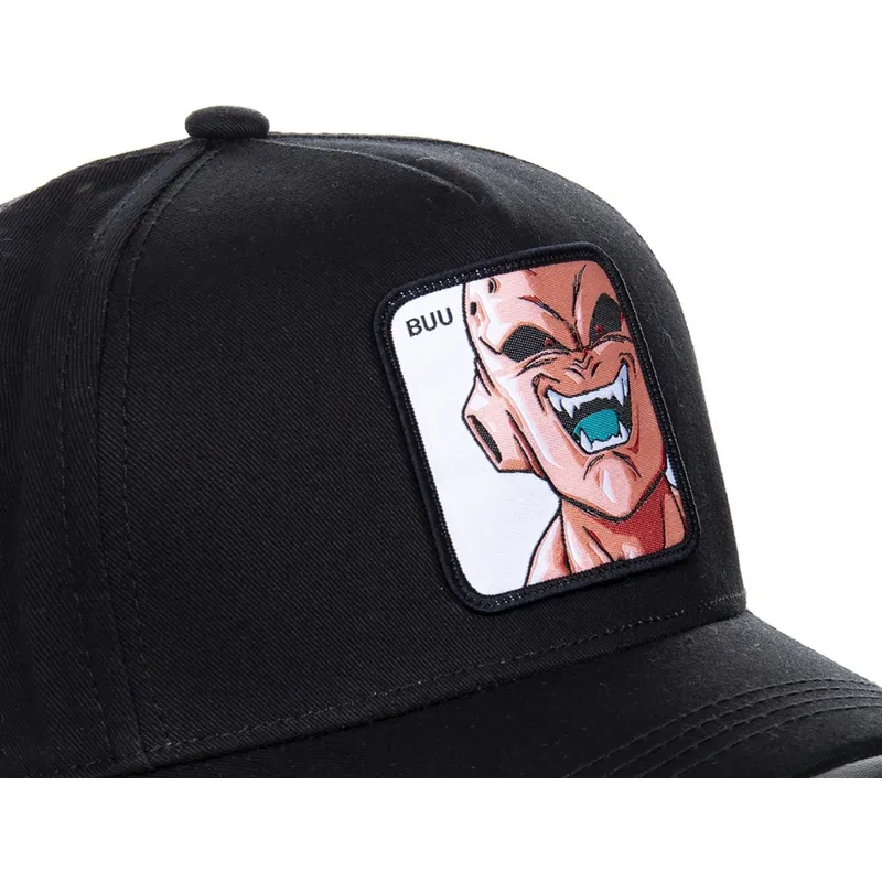 kepure-islenkta-juoda-snapback-buub-kid-buu-dragon-ball-capslab