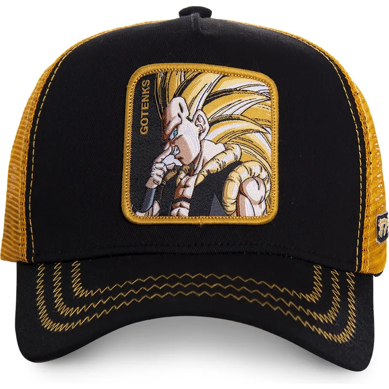 kepure-islenkta-juoda-snapback-super-saiyan-3-got2-gotenks-dragon-ball-capslab
