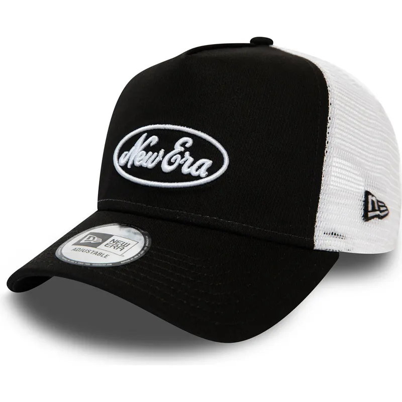 kepure-islenkta-juoda-snapback-oval-script-a-frame-new-era