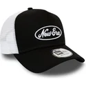 kepure-islenkta-juoda-snapback-oval-script-a-frame-new-era