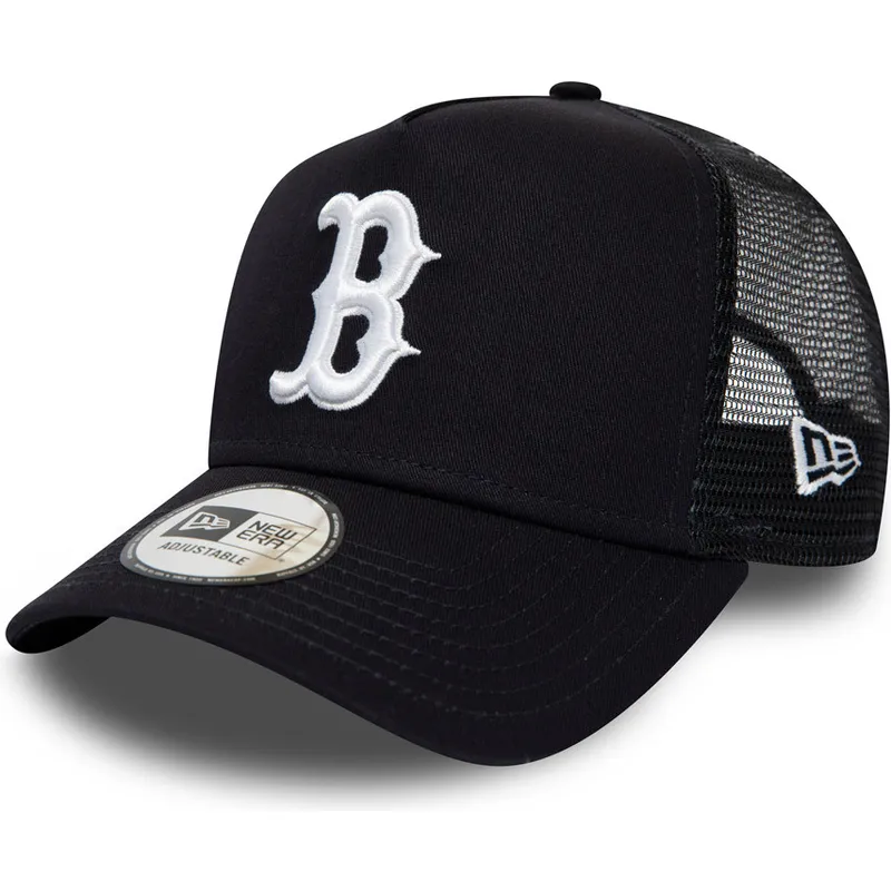 kepure-islenkta-tamsiai-melyna-snapback-league-essential-a-frame-boston-red-sox-mlb-new-era