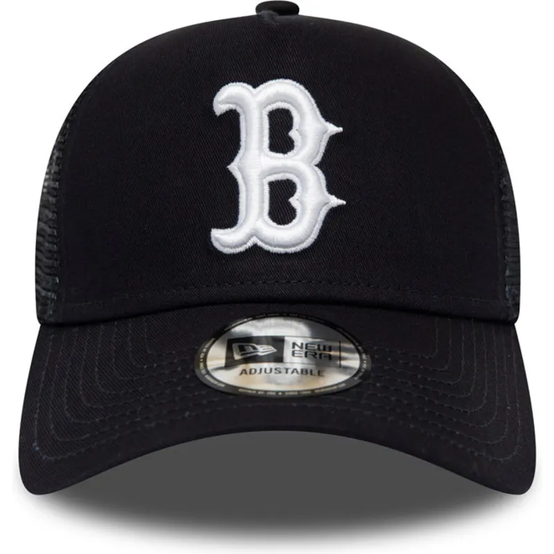 kepure-islenkta-tamsiai-melyna-snapback-league-essential-a-frame-boston-red-sox-mlb-new-era