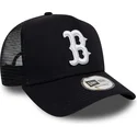 kepure-islenkta-tamsiai-melyna-snapback-league-essential-a-frame-boston-red-sox-mlb-new-era