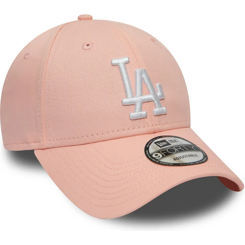 kepure-islenkta-rozine-reguliuojamas-9forty-league-essential-los-angeles-dodgers-mlb-new-era