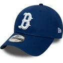 kepure-islenkta-melyna-reguliuojamas-9forty-league-essential-boston-red-sox-mlb-new-era