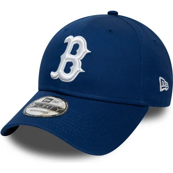 kepure-islenkta-melyna-reguliuojamas-9forty-league-essential-boston-red-sox-mlb-new-era