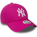 kepure-islenkta-rozine-reguliuojama-juostele-9forty-essential-new-york-yankees-mlb-new-era