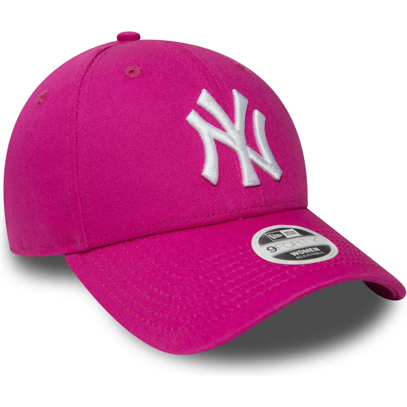 kepure-islenkta-rozine-reguliuojama-juostele-9forty-essential-new-york-yankees-mlb-new-era