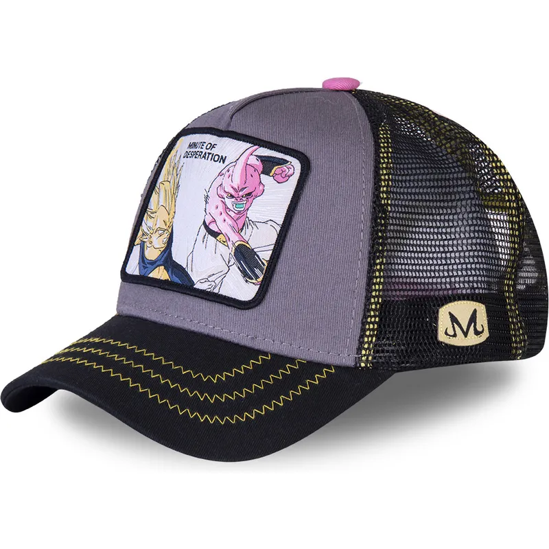 kepure-islenkta-pilka-snapback-minute-of-desperation-des1-vegeta-vs-kid-buu-dragon-ball-capslab