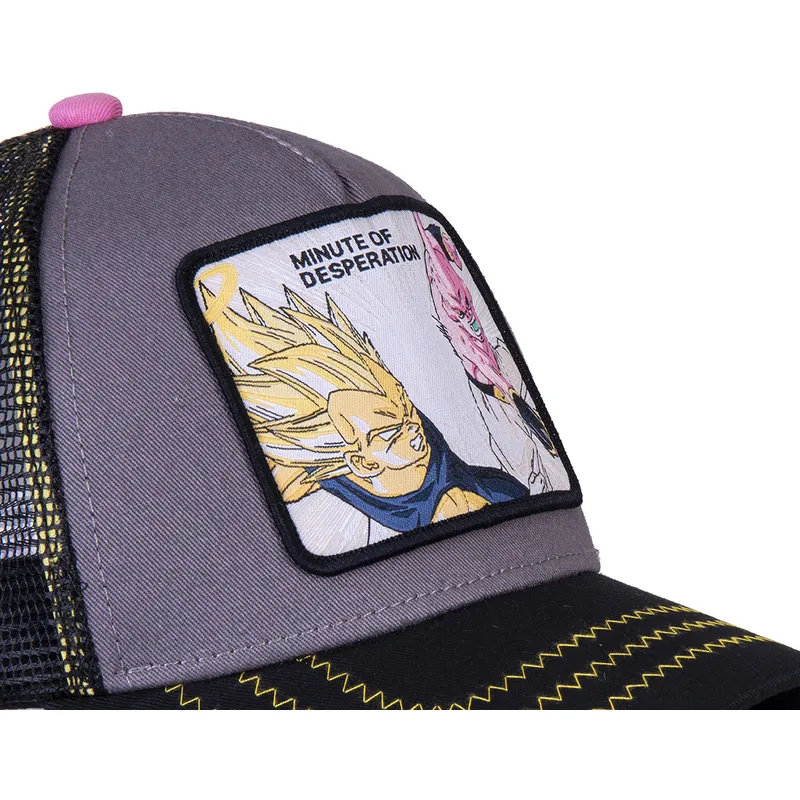 kepure-islenkta-pilka-snapback-minute-of-desperation-des1-vegeta-vs-kid-buu-dragon-ball-capslab