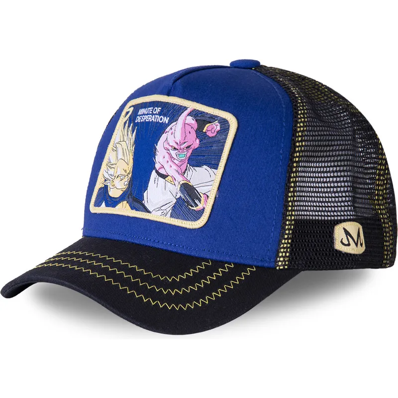 kepure-islenkta-melyna-snapback-minute-of-desperation-des2-vegeta-vs-kid-buu-dragon-ball-capslab