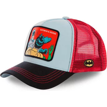 Czapka trucker niebieska i czerwona Batman & Robin MEM1 DC Comics Capslab