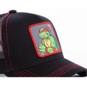 czarna-czapka-trucker-raphael-rap-wojownicze-zolwie-ninja-od-capslab