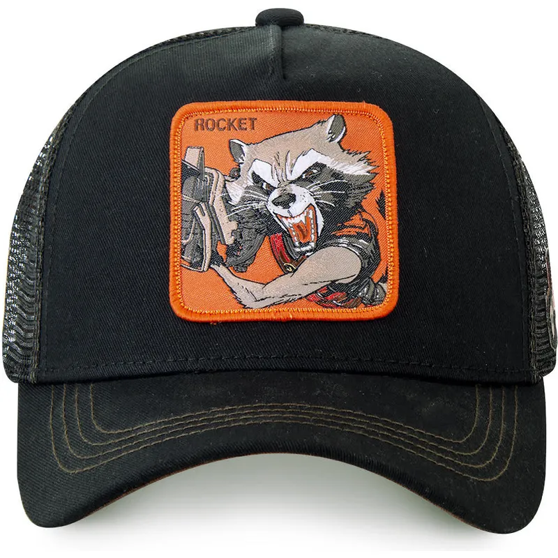 kepure-islenkta-juoda-snapback-roc4-rocket-raccoon-marvel-comics-capslab