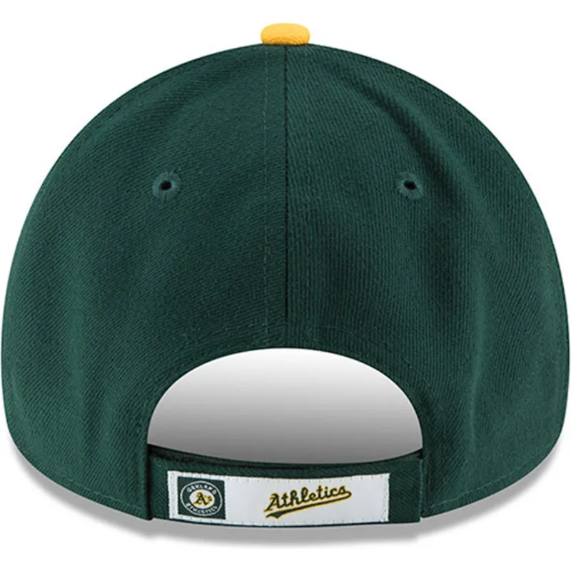 czapka-z-daszkiem-zielono-zolta-regulowana-9forty-the-league-oakland-athletics-mlb-new-era