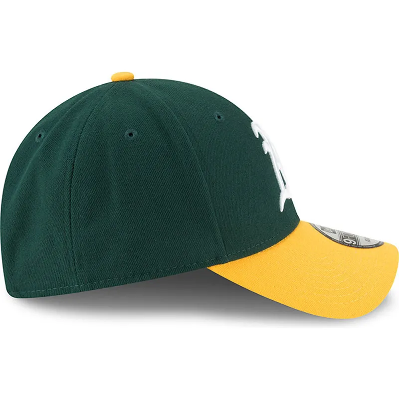 kepure-islenkta-zalia-reguliuojama-juostele-9forty-the-league-oakland-athletics-mlb-new-era
