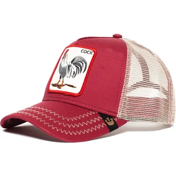 kepure-islenkta-raudona-snapback-rooster-the-farm-goorin-bros